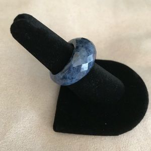 Faceted Sodalite ring